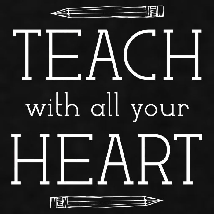 Teach With All Your Heart Ladies PosiCharge Tri-Blend Wicking Tank