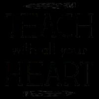 Teach With All Your Heart 16oz Travel Tumbler