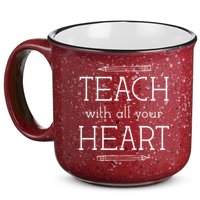 Teach With All Your Heart 15oz Campfire Ceramic Mug
