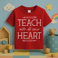 Teach With All Your Heart Toddler T-Shirt