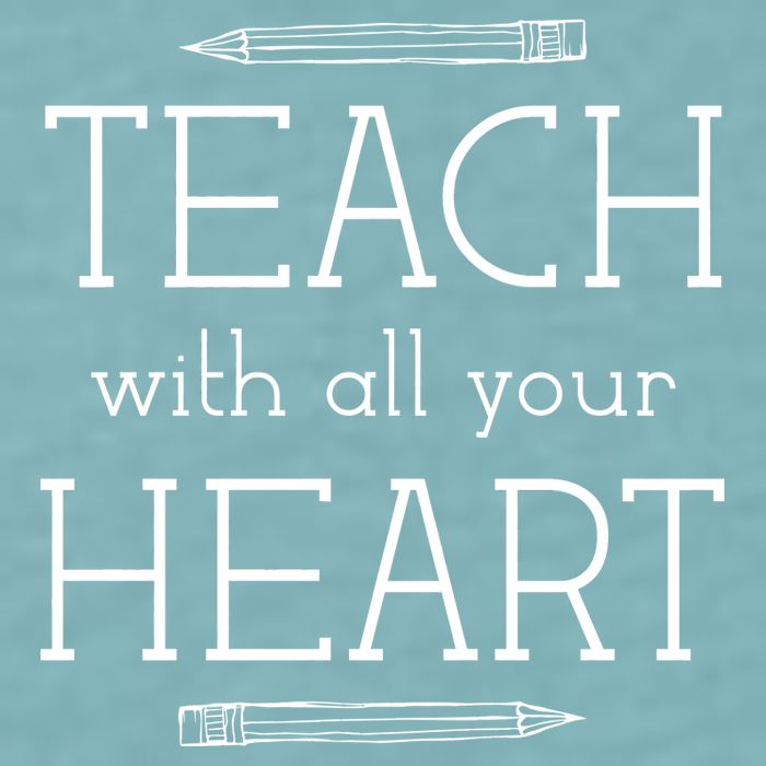 Teach With All Your Heart Sueded Cloud Jersey T-Shirt