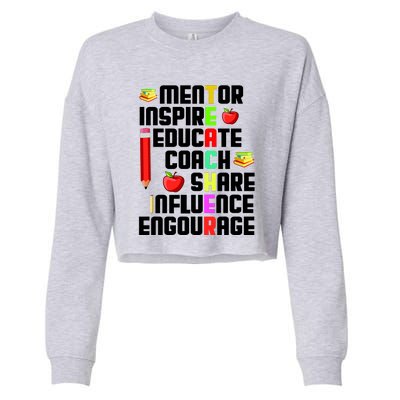 Teacher - Backbone of America Cropped Pullover Crew