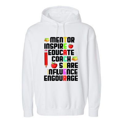 Teacher - Backbone of America Garment-Dyed Fleece Hoodie