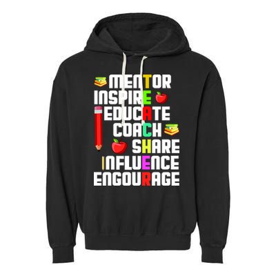 Teacher Garment-Dyed Fleece Hoodie