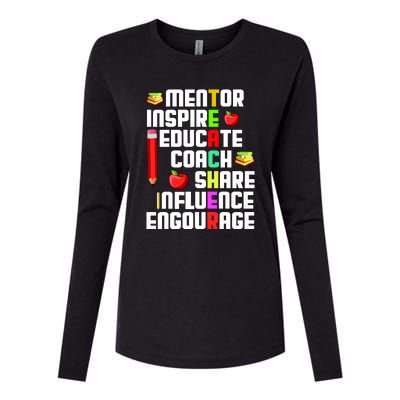 Teacher Womens Cotton Relaxed Long Sleeve T-Shirt