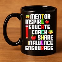 Teacher 11oz C Handle Ceramic Mug