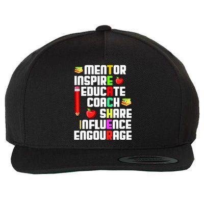 Teacher Wool Snapback Cap