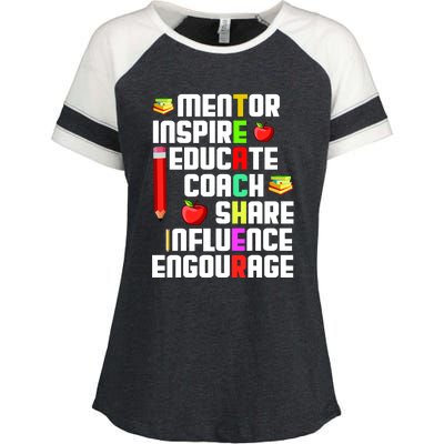 Teacher Enza Ladies Jersey Colorblock Tee