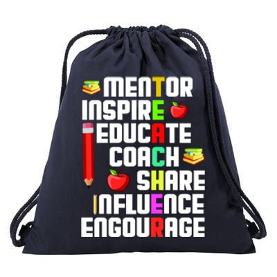 Teacher Drawstring Bag