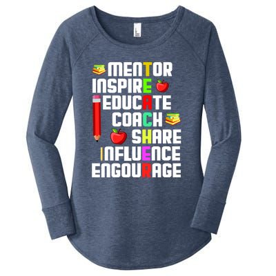 Teacher Women's Perfect Tri Tunic Long Sleeve Shirt