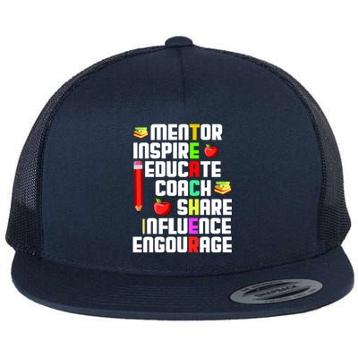 Teacher Flat Bill Trucker Hat