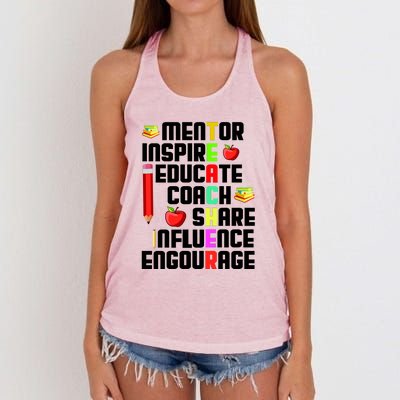 Teacher Women's Knotted Racerback Tank