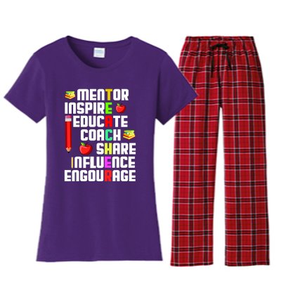 Teacher Women's Flannel Pajama Set