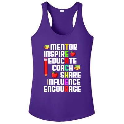 Teacher Ladies PosiCharge Competitor Racerback Tank