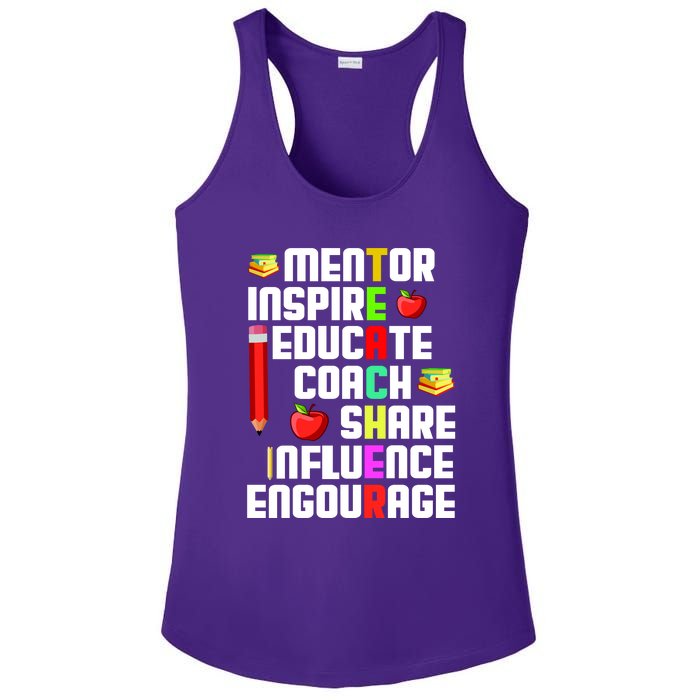 Teacher Ladies PosiCharge Competitor Racerback Tank