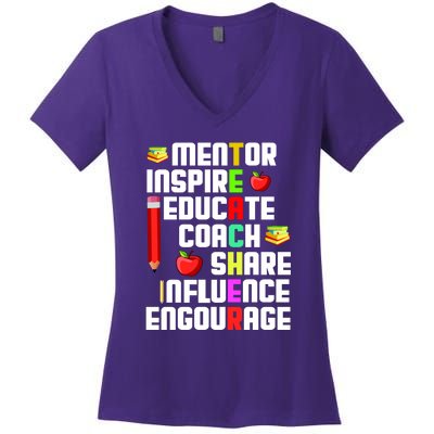 Teacher Women's V-Neck T-Shirt