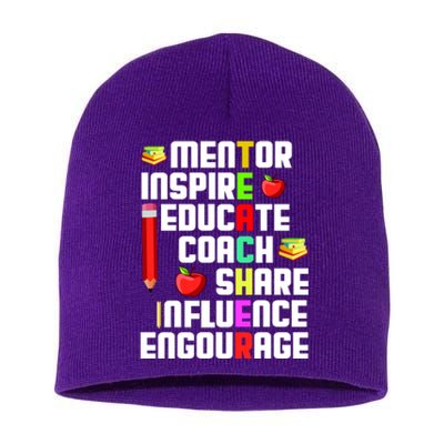 Teacher Short Acrylic Beanie