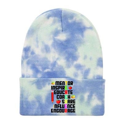 Teacher Tie Dye 12in Knit Beanie