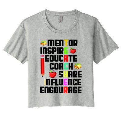 Teacher Women's Crop Top Tee