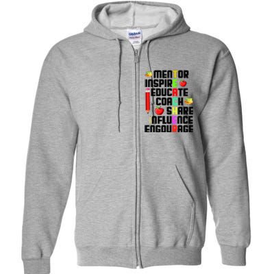 Teacher Full Zip Hoodie