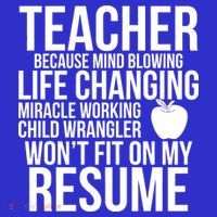 Teacher Because Life Changing Miracle Working Child Wrangler Resume Pom Pom 12in Knit Beanie
