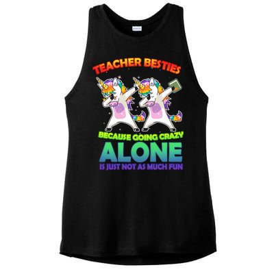 Teacher Besties Ladies PosiCharge Tri-Blend Wicking Tank