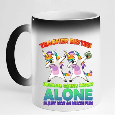 Teacher Besties 11oz Black Color Changing Mug