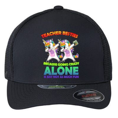 Teacher Besties Flexfit Unipanel Trucker Cap