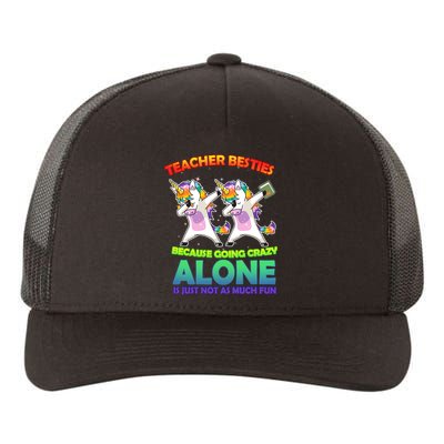 Teacher Besties Yupoong Adult 5-Panel Trucker Hat