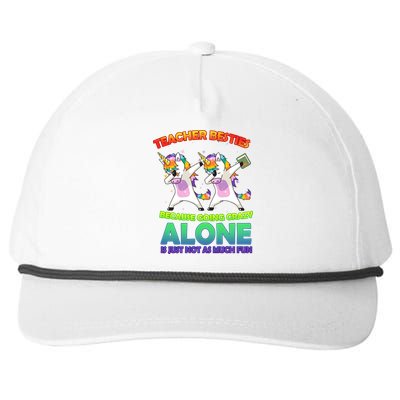 Teacher Besties Snapback Five-Panel Rope Hat