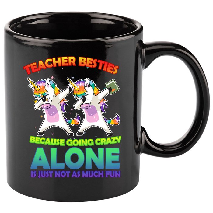 Teacher Besties 11oz C Handle Ceramic Mug