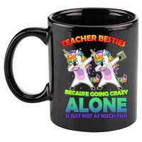 Teacher Besties 11oz C Handle Ceramic Mug