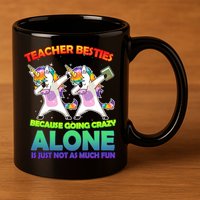 Teacher Besties 11oz C Handle Ceramic Mug