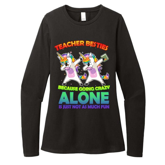 Teacher Besties Womens CVC Long Sleeve Shirt