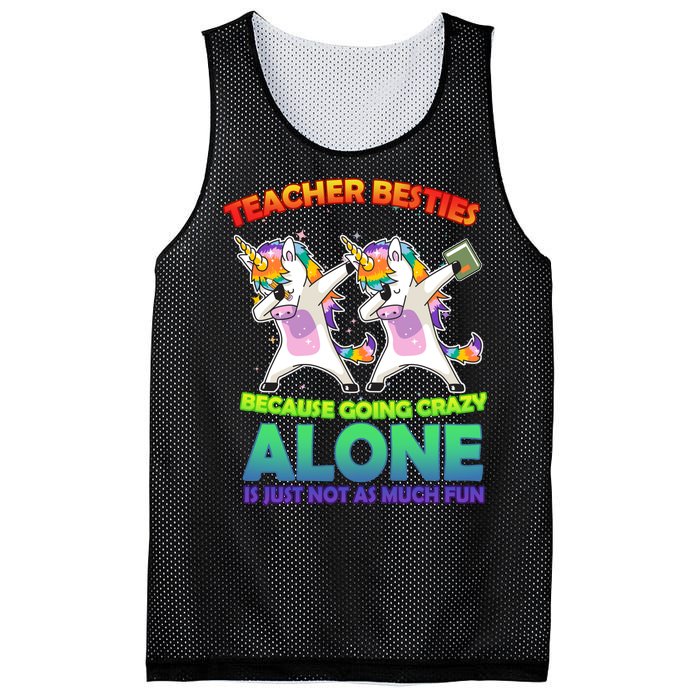 Teacher Besties Mesh Reversible Basketball Jersey Tank