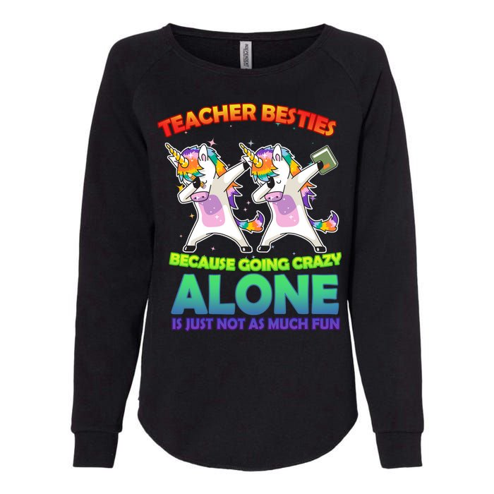 Teacher Besties Womens California Wash Sweatshirt