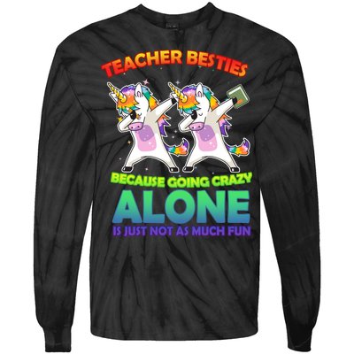 Teacher Besties Tie-Dye Long Sleeve Shirt