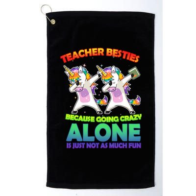 Teacher Besties Platinum Collection Golf Towel