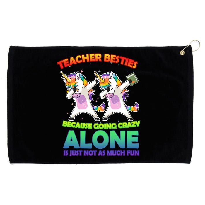 Teacher Besties Grommeted Golf Towel