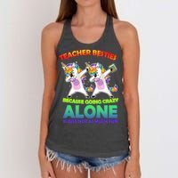 Teacher Besties Women's Knotted Racerback Tank