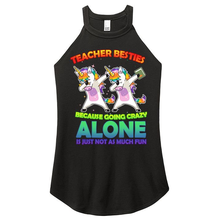 Teacher Besties Women's Perfect Tri Rocker Tank