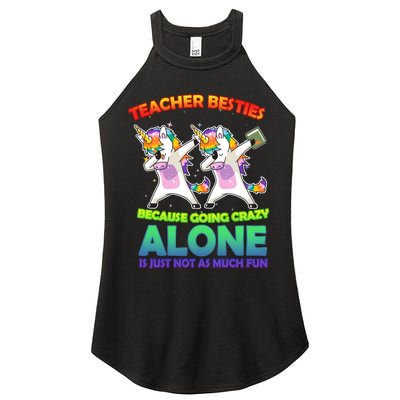 Teacher Besties Women’s Perfect Tri Rocker Tank