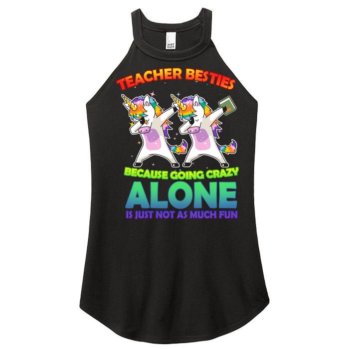 Teacher Besties Women's Perfect Tri Rocker Tank