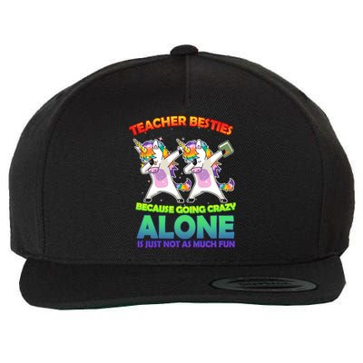 Teacher Besties Wool Snapback Cap