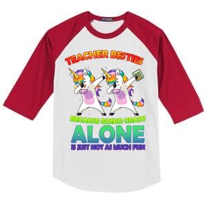 Teacher Besties Kids Colorblock Raglan Jersey