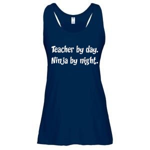 Teacher By Day Ninja By Night Ladies Essential Flowy Tank