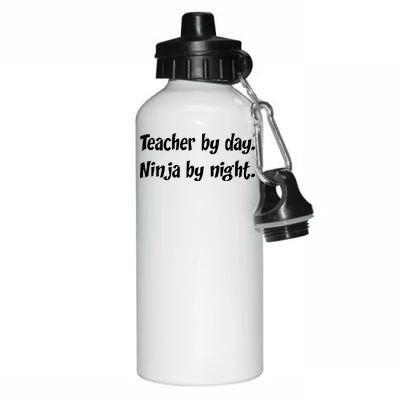 Teacher By Day Ninja By Night Aluminum Water Bottle 