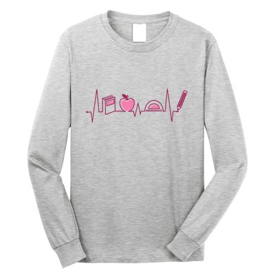 Teacher Heartbeat Long Sleeve Shirt