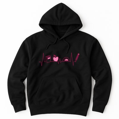 Teacher Heartbeat Hoodie