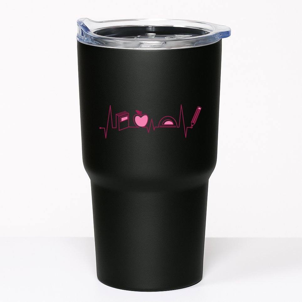 Teacher Heartbeat Tumbler